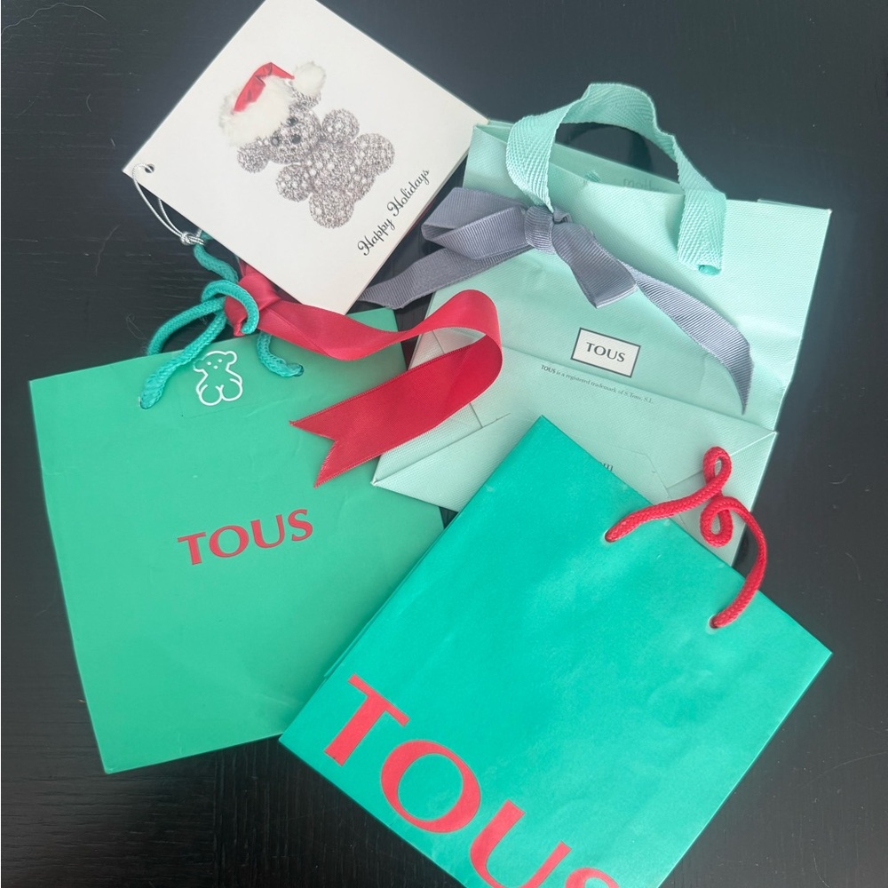 Set of Tous Gift Bags- Perfect for Christmas